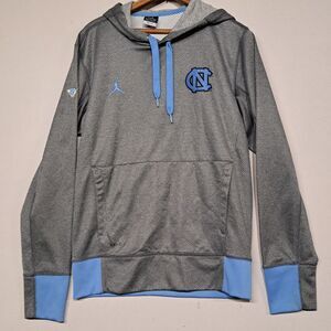 Nike Jordan Elite Dri Fit UNC Tar Heel Hoodie North Carolina Size Small